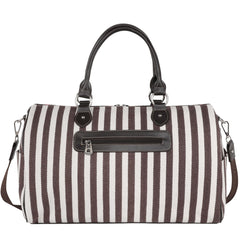 MW1232-5110 Montana West Leopard Sunflower Print Canvas Weekender Bag