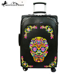 MW326-L1/2/3 Montana West Sugar Skull Collection 3 PC Luggage Set