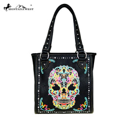 MW494G-8113 Montana West Sugar Skull Collection Concealed Handgun Tote