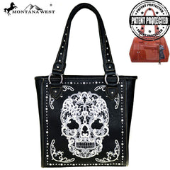 MW494G-8113 Montana West Sugar Skull Collection Concealed Handgun Tote