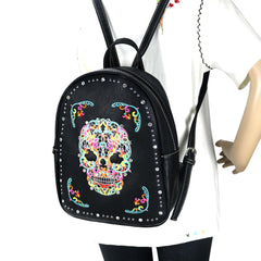 MW494G-9110 Montana West Sugar Skull Collection Backpack