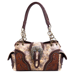 MW823G-8085 Montana West Buckle Collection Concealed Carry Satchel