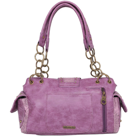 MW823G-8085W Montana West Buckle Collection Concealed Carry Satchel and Wallet
