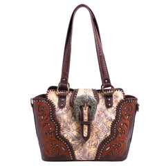 MW823G-8250 Montana West Buckle Collection Concealed Carry Tote