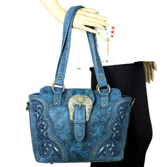MW823G-8250 Montana West Buckle Collection Concealed Carry Tote
