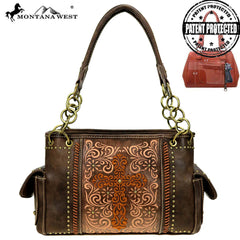 MW884G-8085  Montana West Spiritual Collection Concealed Carry Satchel