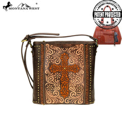 MW884G-9360  Montana West Spiritual Collection Concealed Carry Crossbody Bag