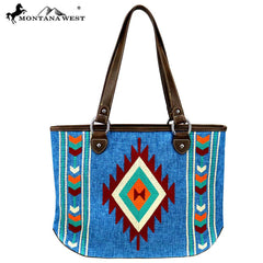 MW891-8317 Montana West Aztec Collection Tote