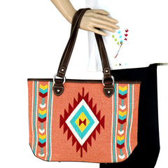 MW891-8317 Montana West Aztec Collection Tote