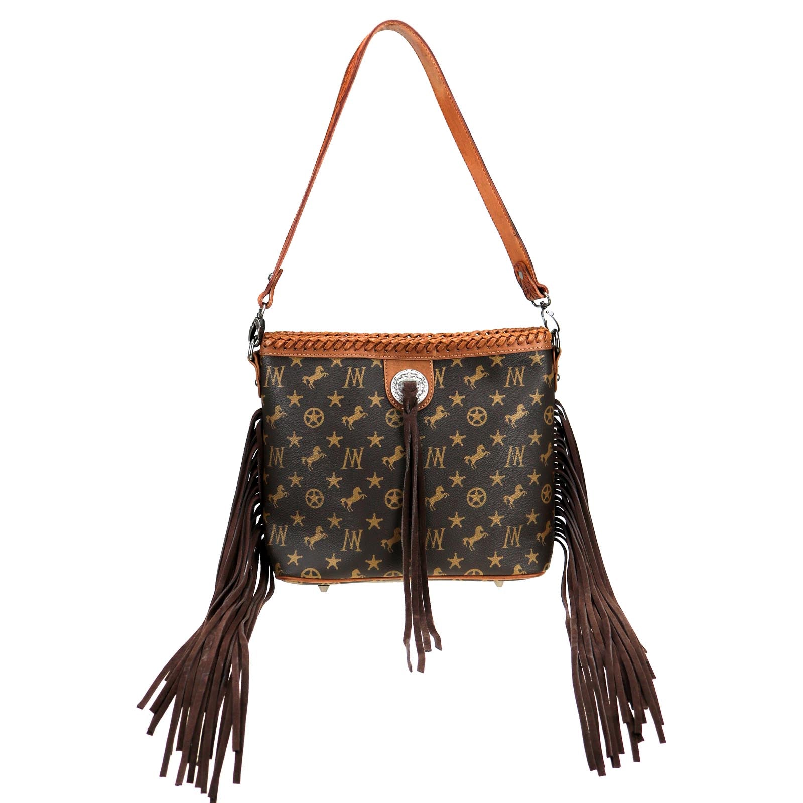 Louis Vuitton Fringed Custom Made Cross Body Bag 