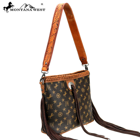 MW907-182 Montana West Signature Monogram Crossbody – MONTANA WEST