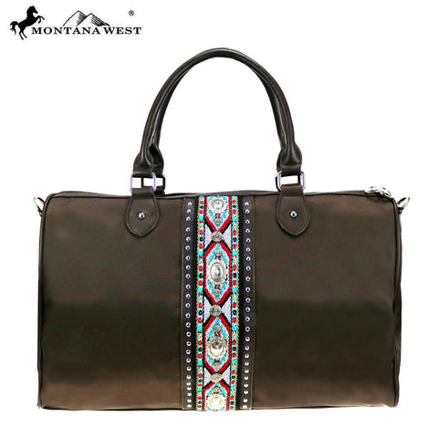 MW897-5110 Montana West Aztec Collection Weekender Bag