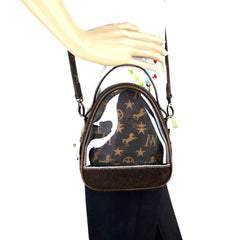 MW907-187 Montana West Signature Monogram Mini Bag/Crossbody