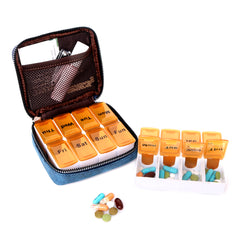 MW922-193 Montana West Western Design Pill Box Travel Organizer/ Zippered Case Horse Print