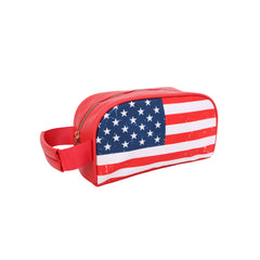 MW933-190  Montana West American Flag Print Multi Purpose/Travel Pouch