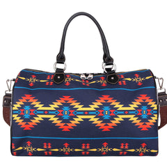 MW974-5110 Montana West Aztec Canvas Weekender Bag