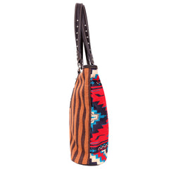 MW977-8112 Montana West Aztec Canvas Tote Bag