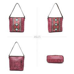 MW992G-918 Montana West Aztec Collection Concealed Carry Hobo