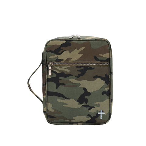 MWC-126 Montana West Camo Print Canvas Bible Cover - Camo