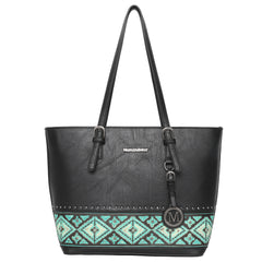 MWC2-G048 Montana West 2Pcs Set Tote (Concealed Carry Aztec Tote & Small Basic Tote)