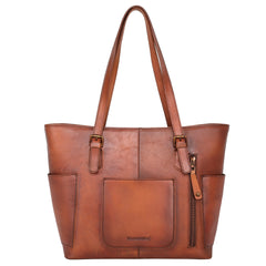 MWG04-G9068 Montana West Hand Paint Genuine Leather Collection Concealed Carry Tote