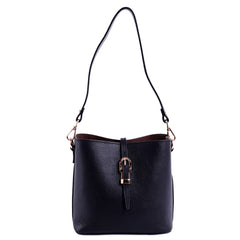 MWL-009 Montana West Real Leather Shoulder/Crossbody Bag -Black