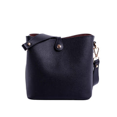 MWL-009 Montana West Real Leather Shoulder/Crossbody Bag -Black