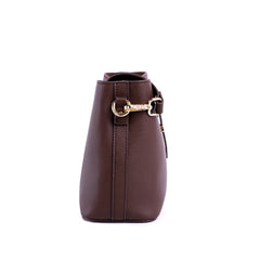 MWL-009 Montana West Real Leather Shoulder/Crossbody Bag - Coffee