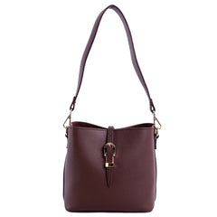 MWL-009 Montana West Real Leather Shoulder/Crossbody Bag - Coffee