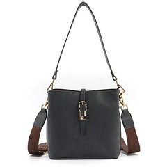 MWL-009 Montana West Real Leather Shoulder/Crossbody Bag -Black