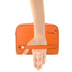 MWL-010 Montana West 100% Genuine Leather Clutch/Crossbody - Brown