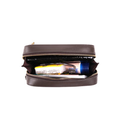 MWL-010 Montana West 100% Genuine Leather Clutch/Crossbody Coffee