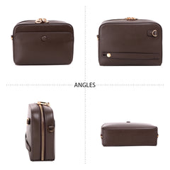 MWL-010 Montana West 100% Genuine Leather Clutch/Crossbody Coffee