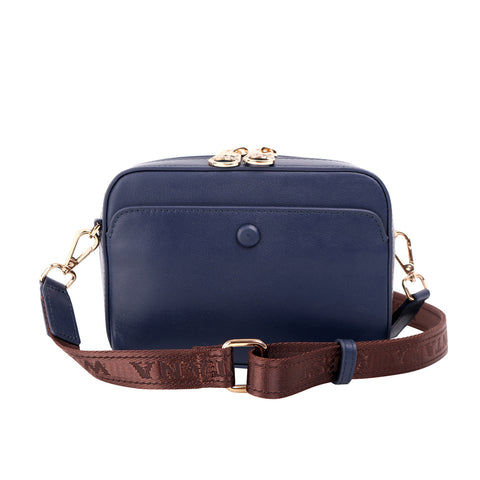 MWL-010 Montana West 100% Genuine Leather Clutch/Crossbody -Navy