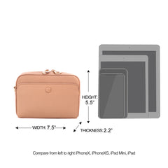 MWL-010 Montana West 100% Genuine Leather Clutch/Crossbody - Tan