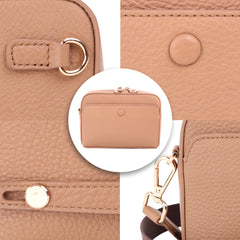 MWL-010 Montana West 100% Genuine Leather Clutch/Crossbody - Tan