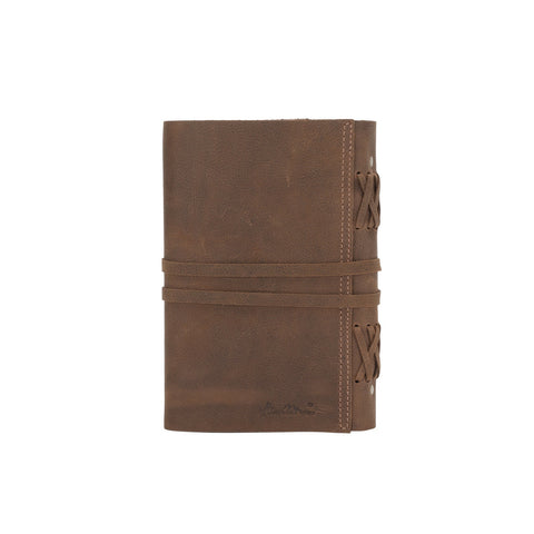 MWL-036 Montana West Western Vintage Genuine Leather Journal Notebook Handheld Size 6.5" x 9.25" (120 Sheets/240 Pages)