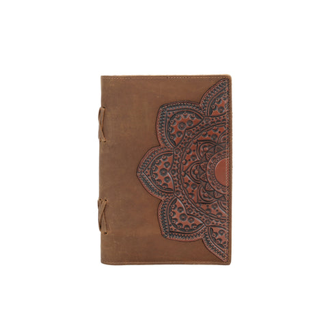 MWL-042 Montana West Western Vintage Genuine Leather Journal Notebook Handheld Size 6.5" x 9.25" (150 Sheets/300 Pages)