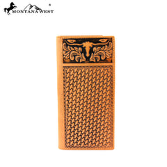 MWL-W002 Genuine Tooled Leather Collection Men's Wallet