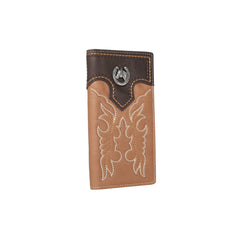 MWL-W045 Montana West Genuine Leather Embroidered  Men's Wallet Assortment Colors  (8Pcs/Bundle)