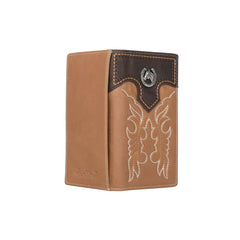 MWL-W045 Montana West Genuine Leather Embroidered  Men's Wallet Assortment Colors  (8Pcs/Bundle)
