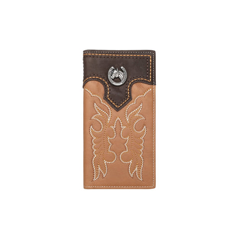 MWL-W045 Montana West Genuine Leather Embroidered  Men's Wallet Assortment Colors  (8Pcs/Bundle)