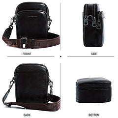 MWL-008 Montana West Genuine Leather Shoulder/Crossbody Bag-Black