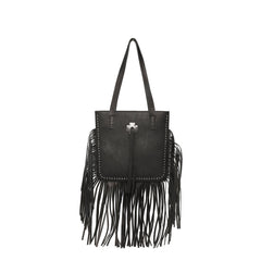 MWR-032  Montana West Fringe Genuine Leather Fringe Tote