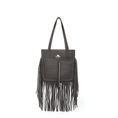 MWR-032  Montana West Fringe Genuine Leather Fringe Tote