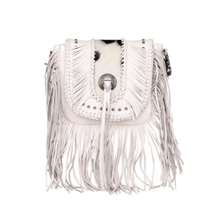 MWR-054 Montana West Genuine Leather Hair-On Cowhide Fringe Bohemian Crossbody