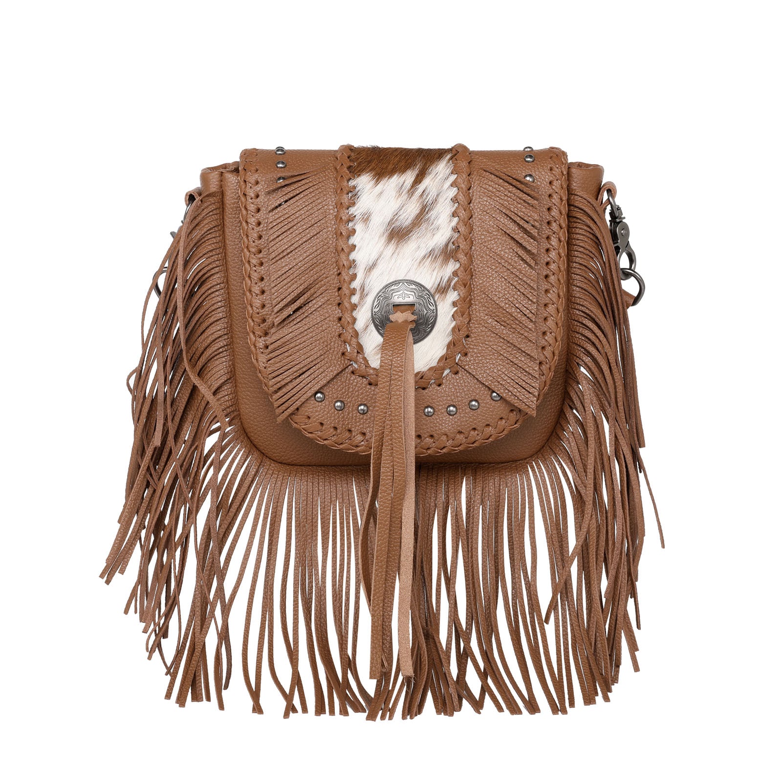 Wrangler by Montana West Hair on Hide Western Crossbody Bag