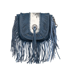 MWR-054 Montana West Genuine Leather Hair-On Cowhide Fringe Bohemian Crossbody