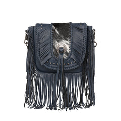 MWR-054 Montana West Genuine Leather Hair-On Cowhide Fringe Bohemian Crossbody