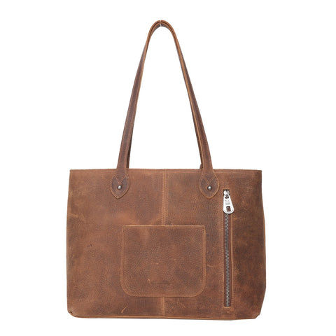 MWRG-039  Montana West Genuine Leather Concealed Carry Wide Tote
